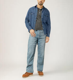 Relaxed Fit Straight Leg Jeans