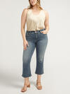 Suki Mid Rise Cropped Flare Jeans Plus Size image number 0