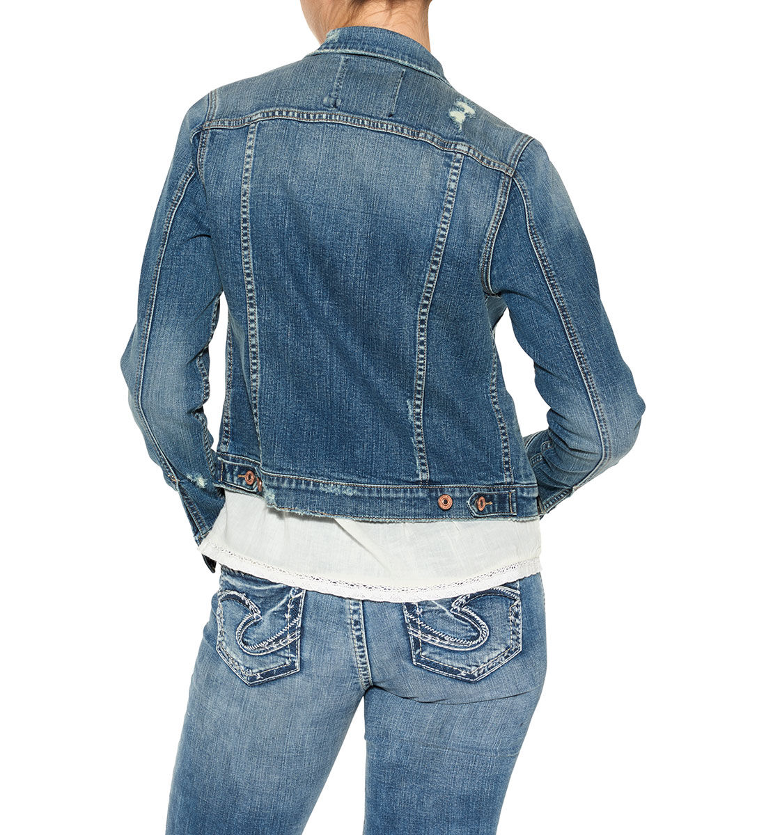 Buy Jean Jacket Medium for USD 91.00 Silver Jeans US New