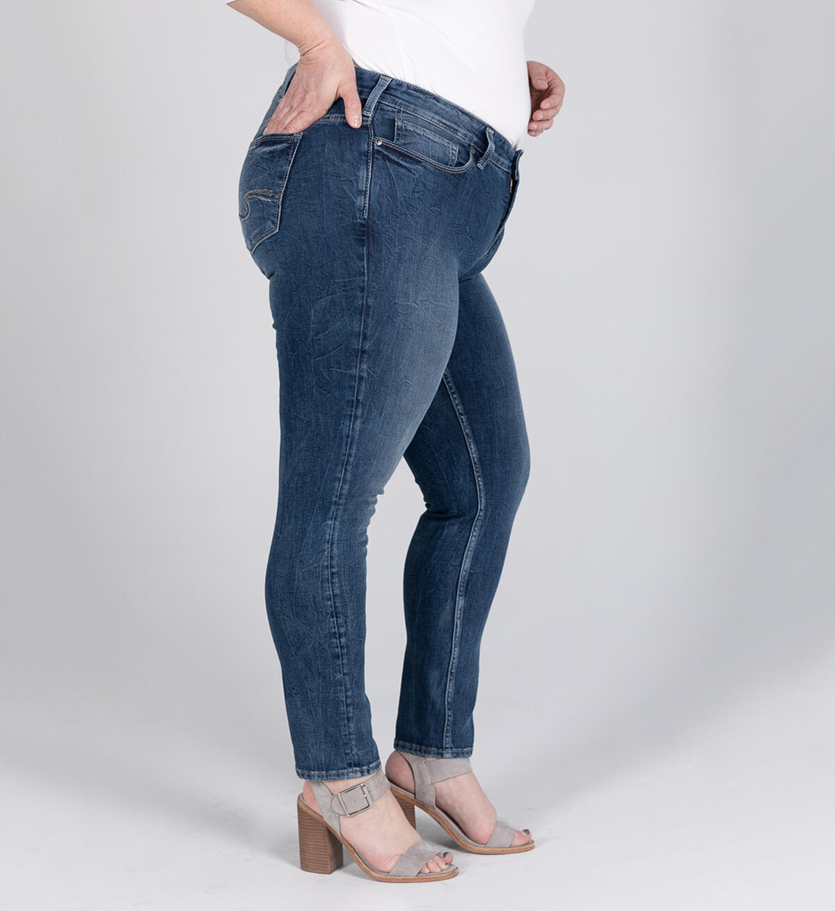Elyse Mid Rise Skinny Jeans Plus Size, , hi-res image number 2