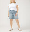 High Rise Long Shorts Plus Size, , hi-res image number 0
