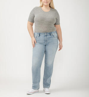 Suki Mid Rise Slim Bootcut Jeans Plus Size