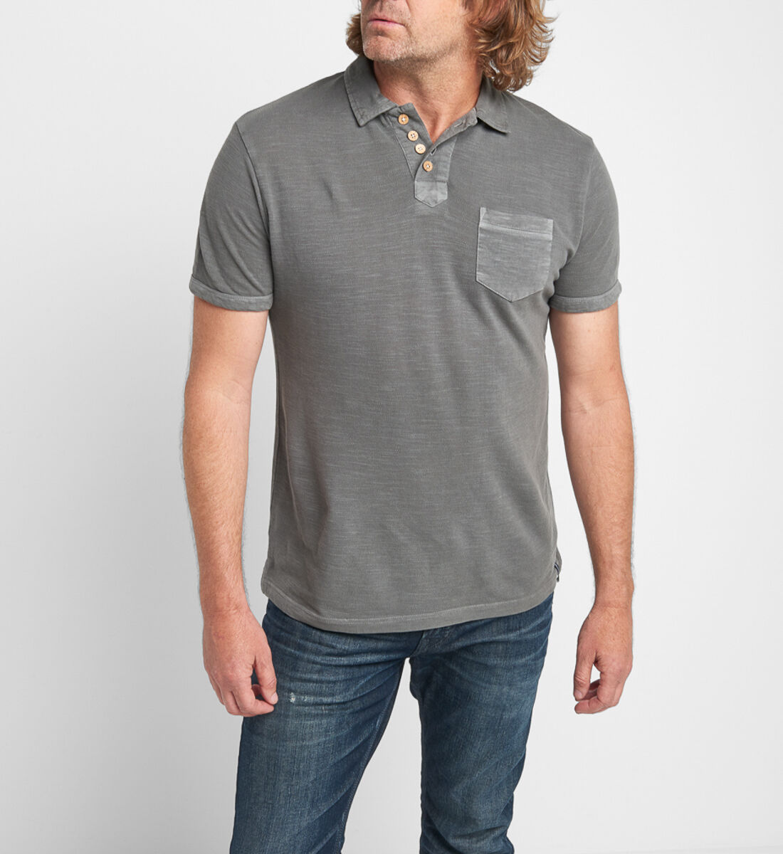Silver polo shirt sales