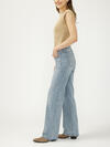 Elyse Mid Rise Baggy Straight Luxe Stretch Jeans image number 2