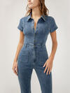 70s Flare Leg Denim Jumpsuit, , hi-res image number 3