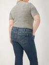 Boyfriend Mid Rise Slim Leg Jeans Plus Size, , hi-res image number 3