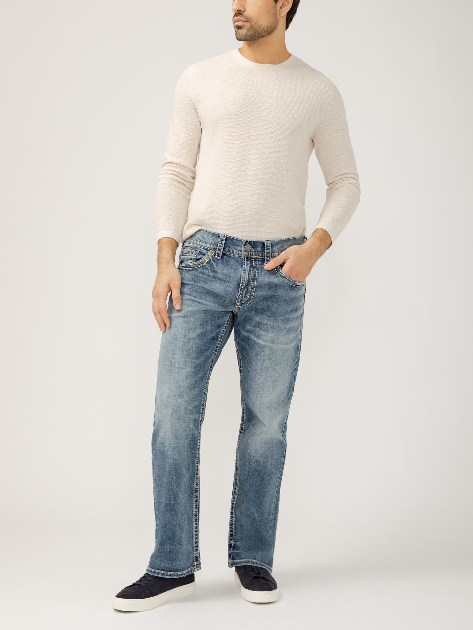 Buy Zac Relaxed Fit Straight Leg Jeans for USD 98.00 | Silver Jeans