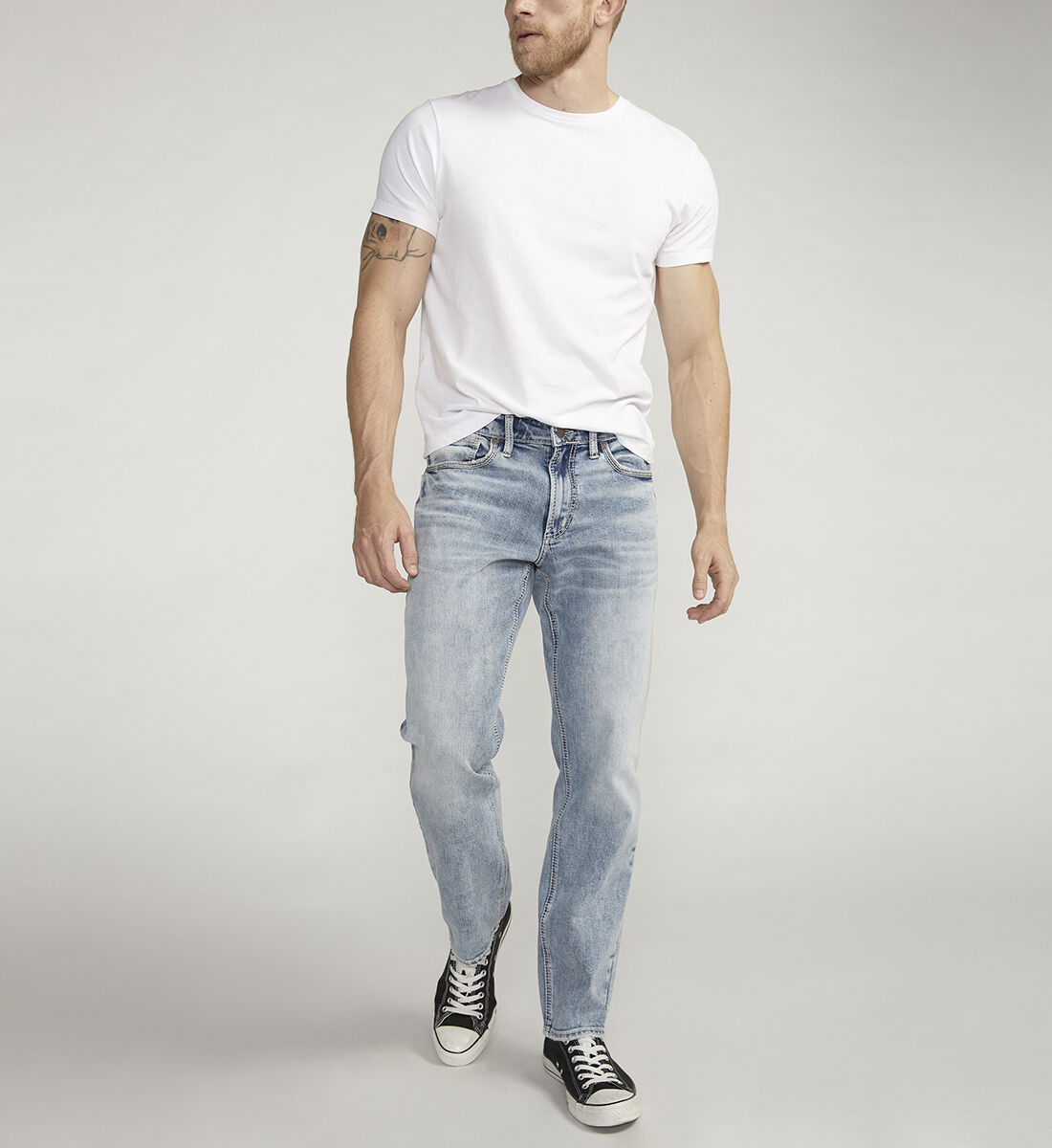 Buy Eddie Athletic Fit Tapered Leg Jeans for USD 49.00 | Silver Jeans US New
