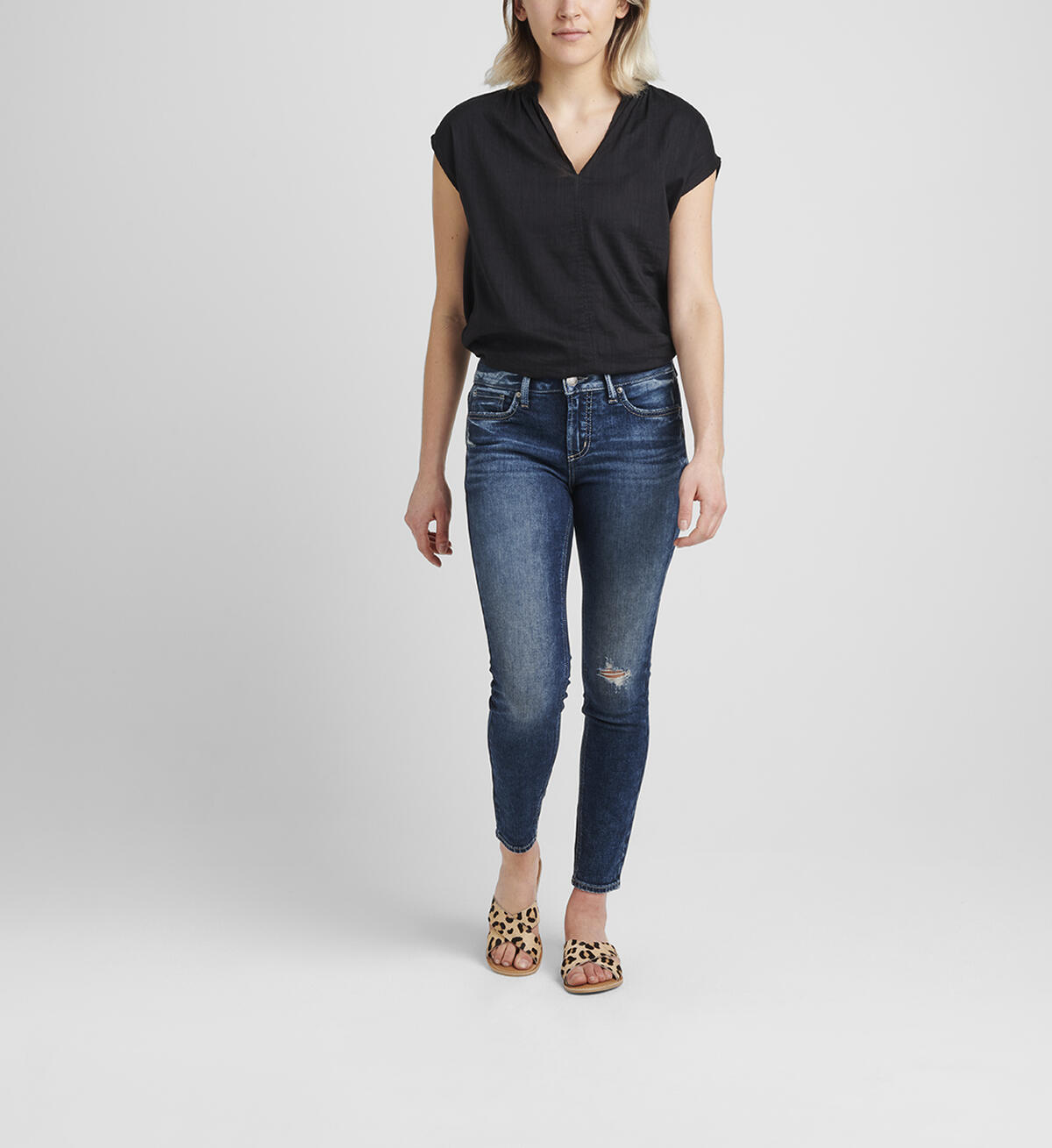 Elyse Mid Rise Skinny Jeans, , hi-res image number 0