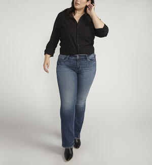 Suki Mid Rise Slim Bootcut Jeans Plus Size