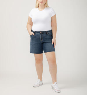 Suki Mid Rise Long Shorts Plus Size