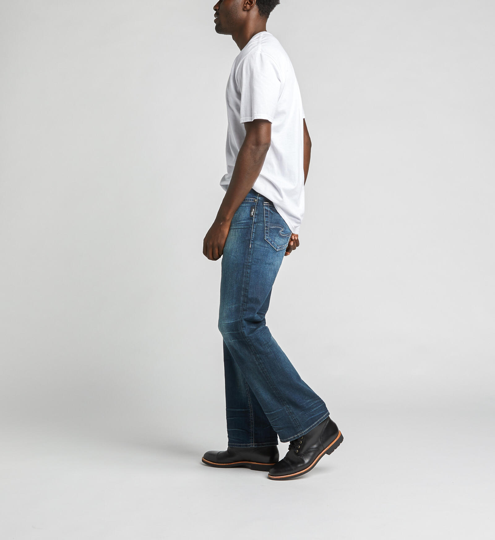 straight leg loose fit jeans