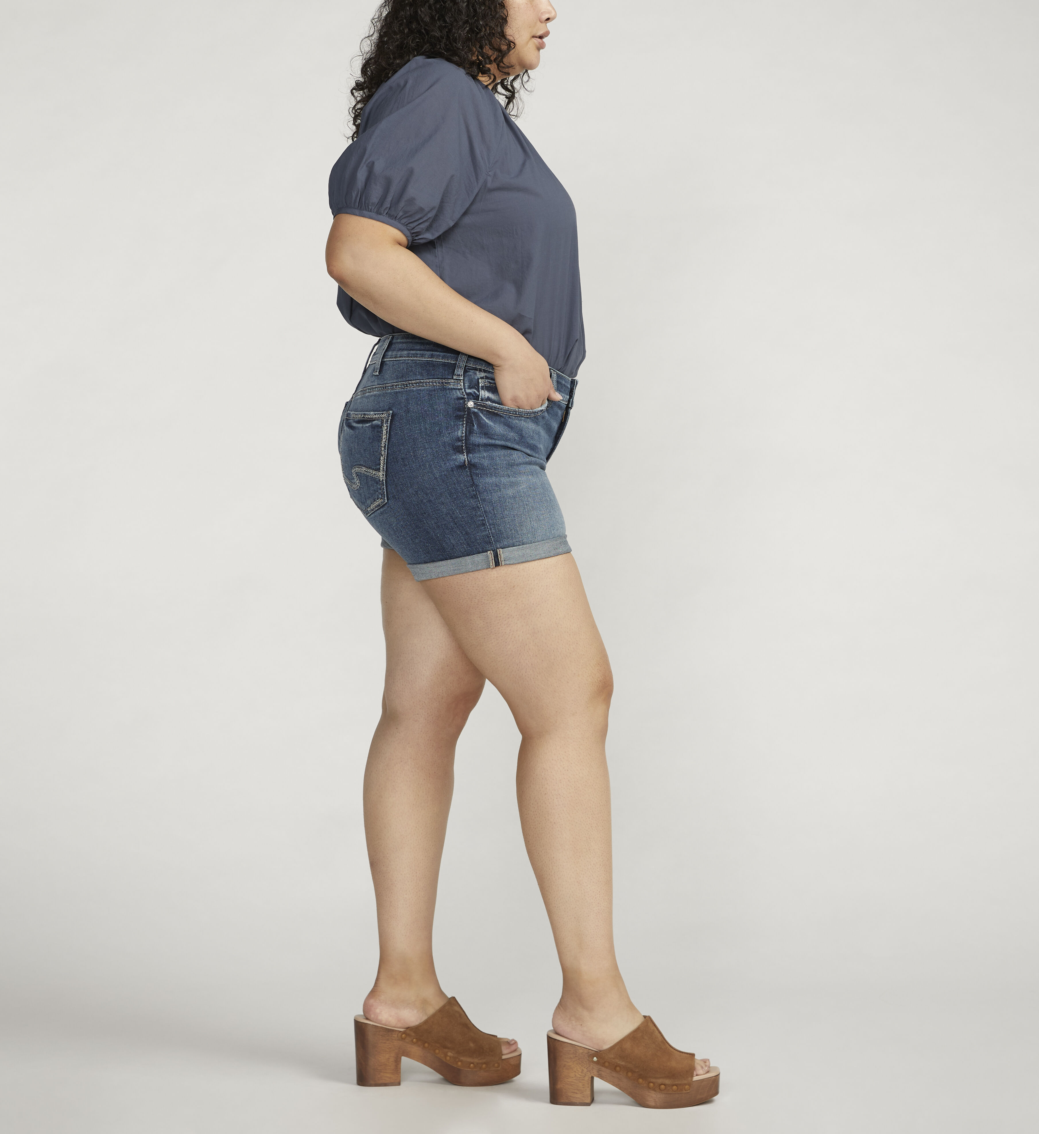 Plus size store low rise shorts