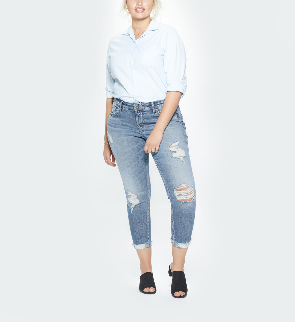 Suki Skinny Crop Medium Wash, , hi-res image number 3