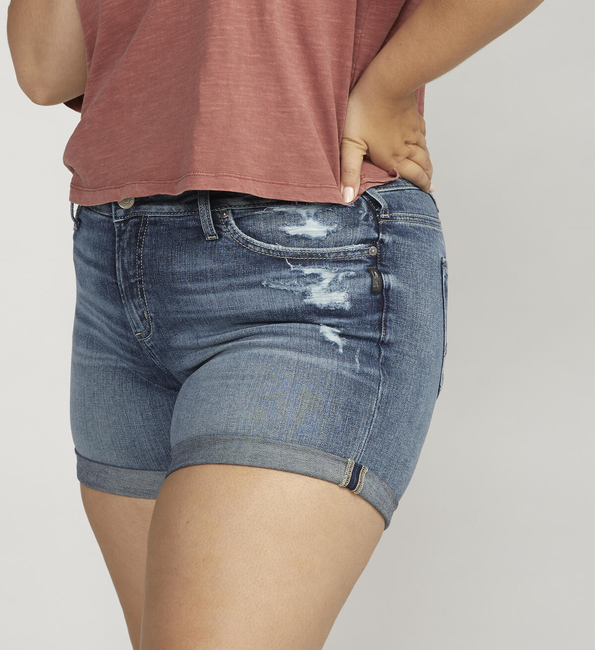 Suki Mid Rise Short Plus Size, , hi-res image number 3