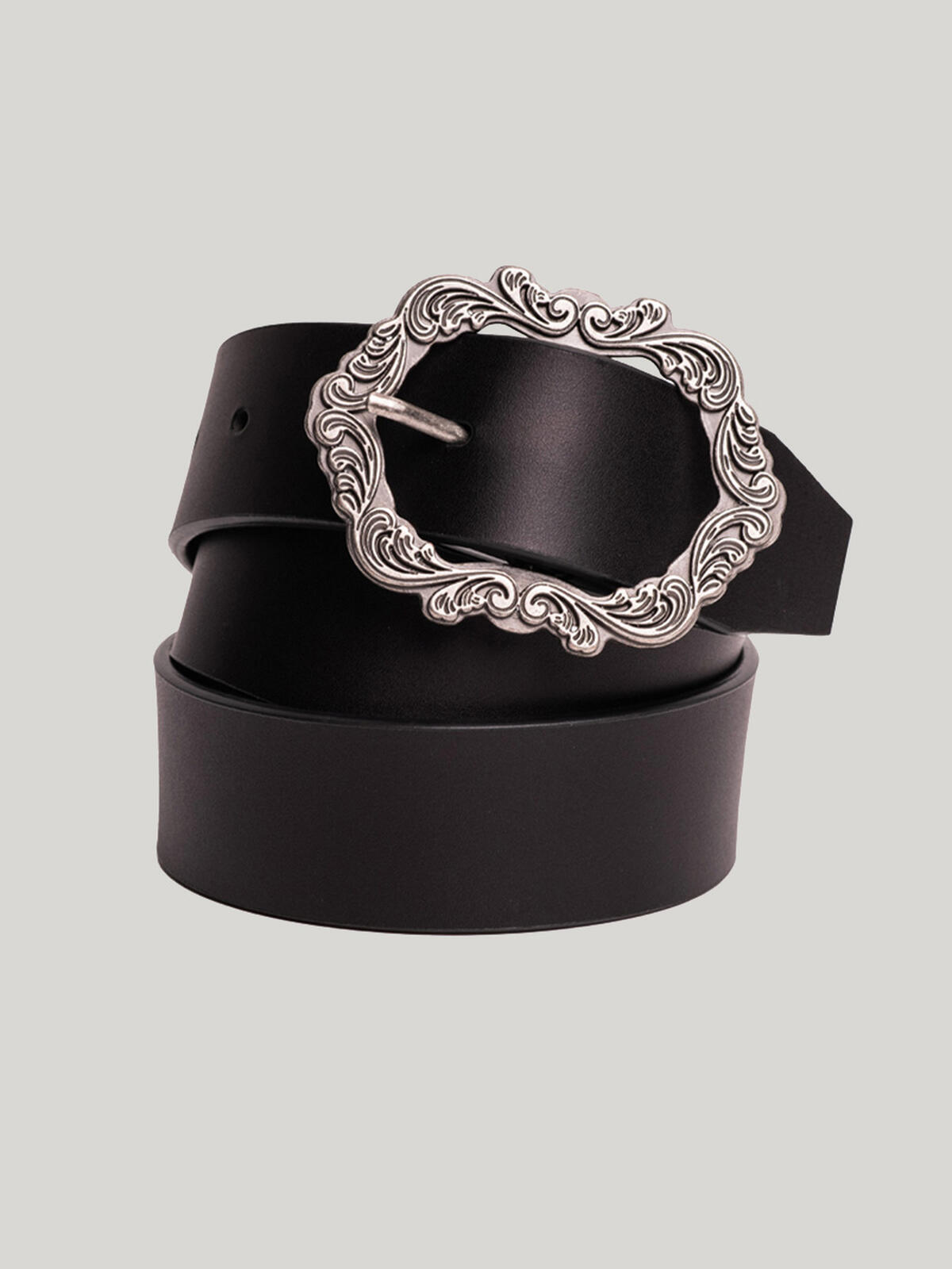Women's Genuine Leather Belt with Picture Frame Buckle, , hi-res image number 0