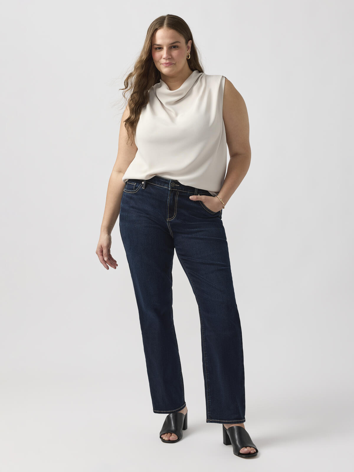 Elyse Classic Straight Leg Jeans Plus Size image number 0