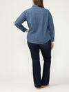 Women's Western Denim Shirt Plus Size, , hi-res image number 1