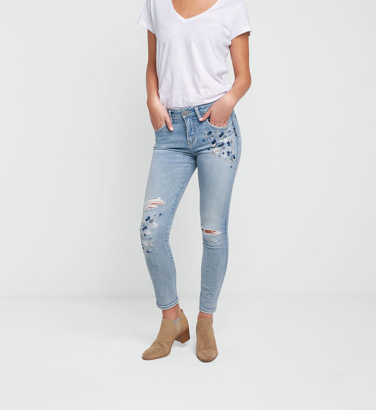 Izzy Ankle Skinny Light Wash, , hi-res image number 0