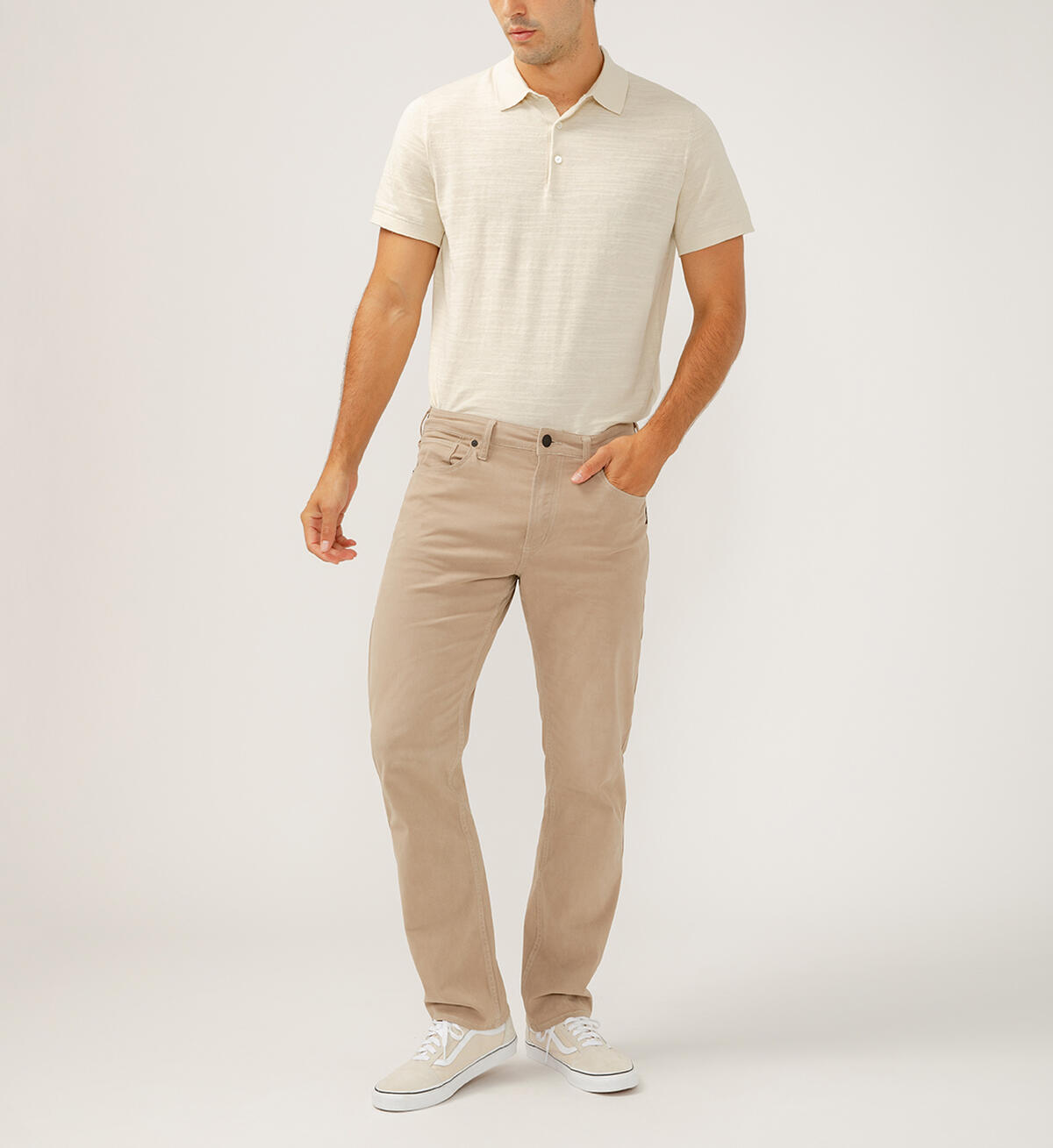 Machray Athletic Fit Straight Leg Pants, Stone, hi-res image number 0
