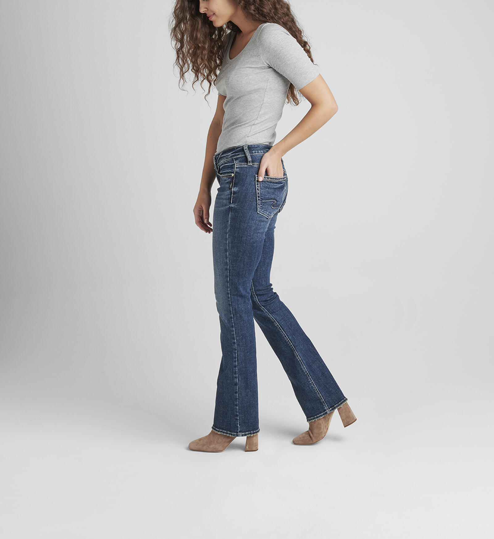 filosofie Sporten regeling Buy Britt Low Rise Slim Bootcut Jeans for USD 88.00 | Silver Jeans US New