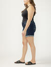 Boyfriend Mid Rise Luxe Stretch Shorts Plus Size image number 2