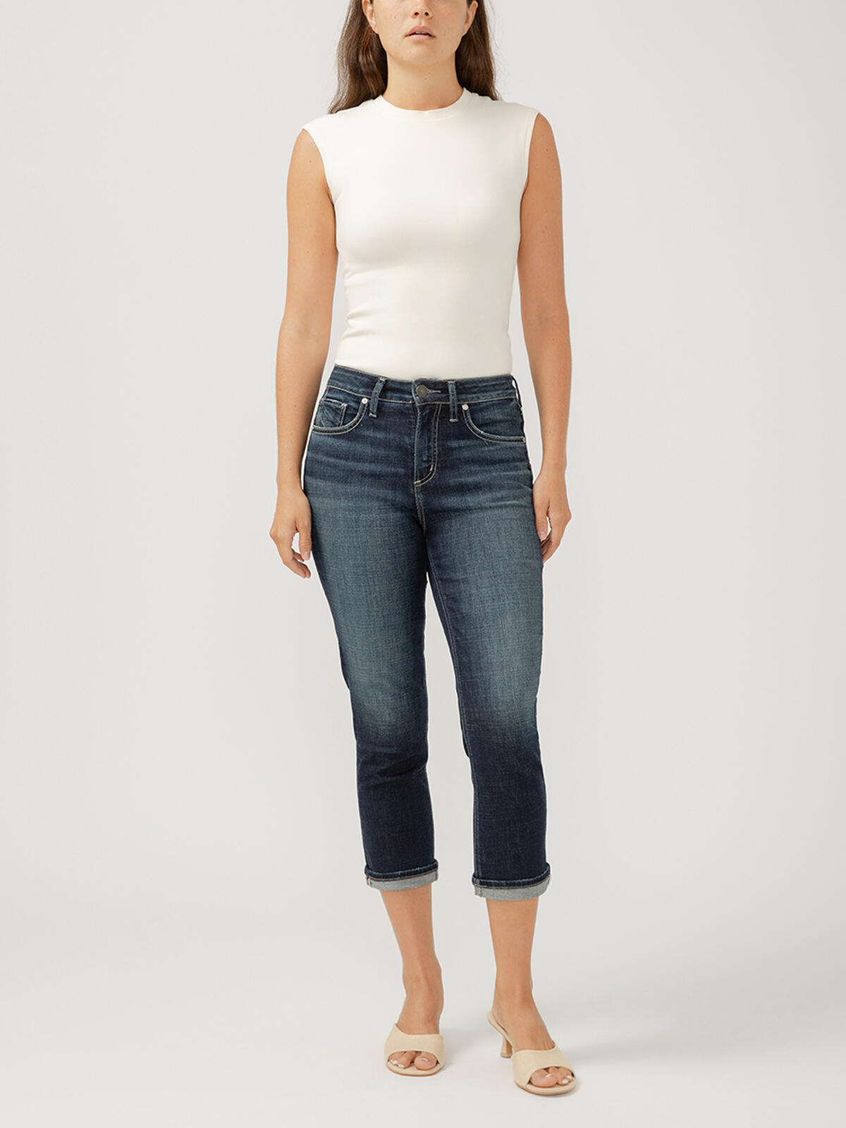 Avery High Rise Luxe Stretch Capri, , hi-res image number 0