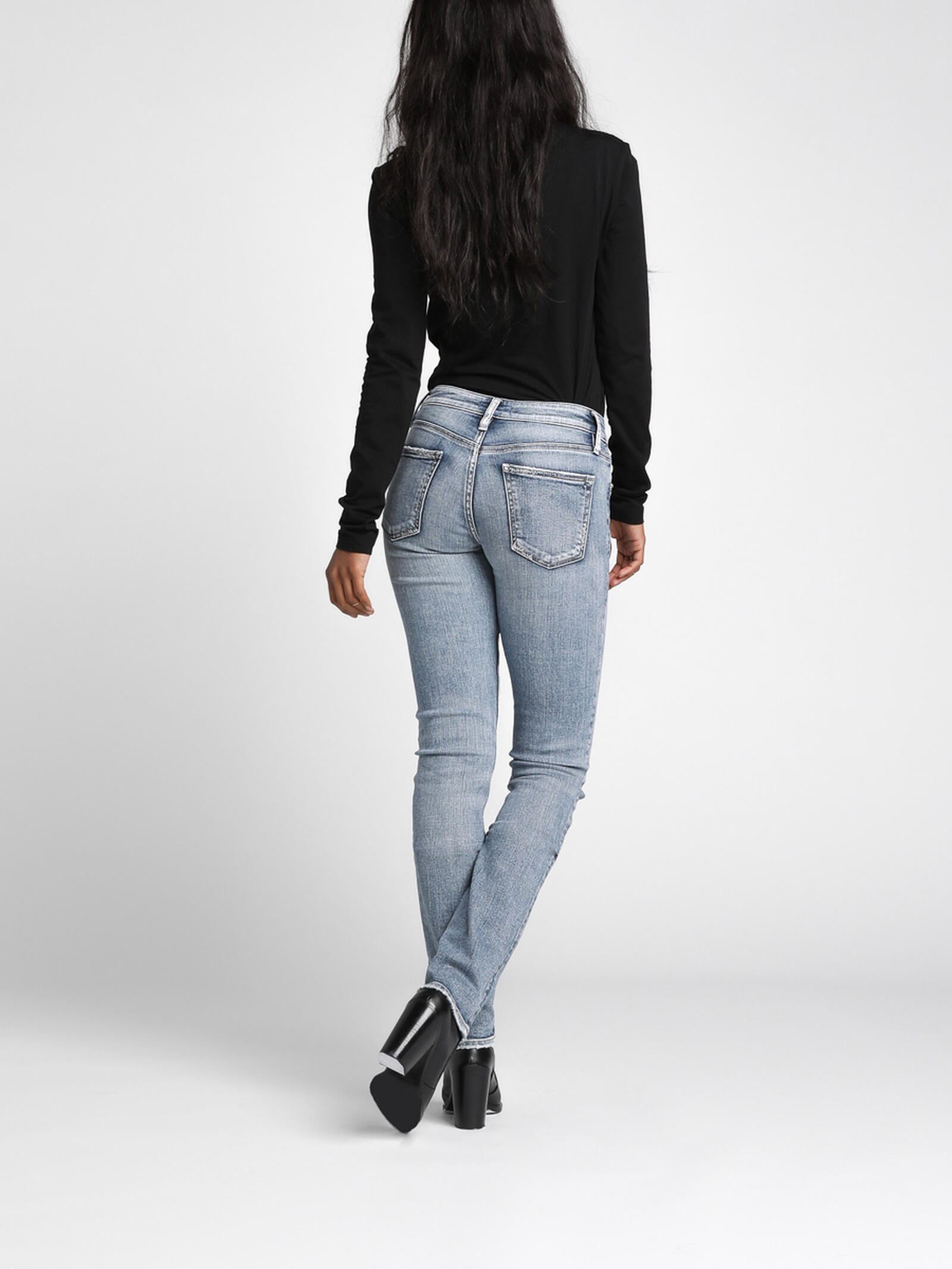 Jean Femme Silver Suki Mid Super Skinny - Taille 27 X 31 - Foncé Stretch - Excellent état