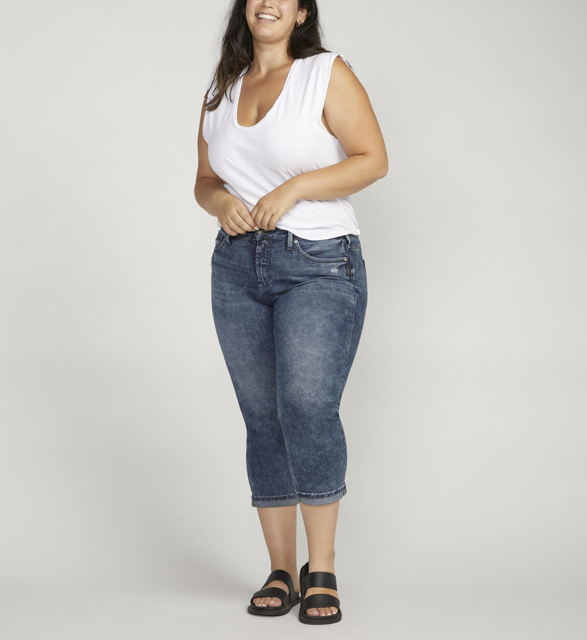 Suki Mid Rise Capri Plus Size, , hi-res image number 0