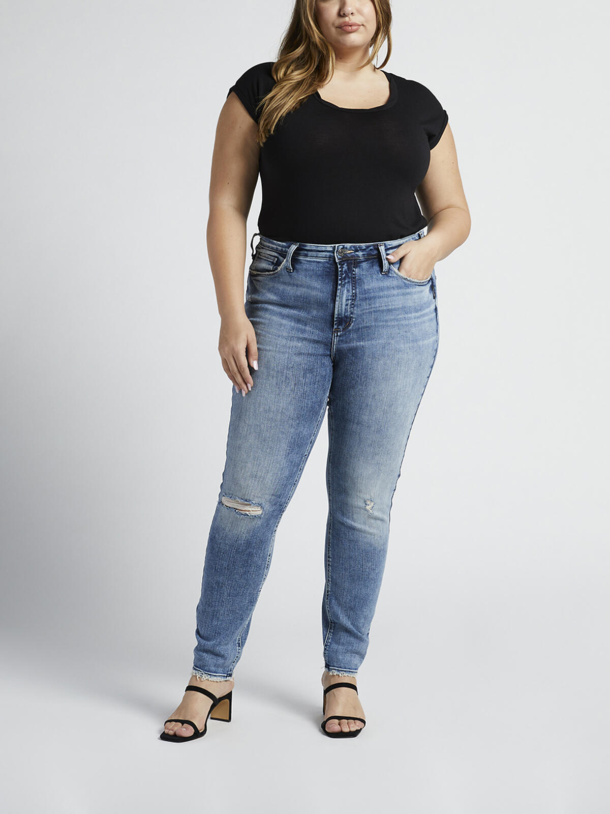 High Note High Rise Skinny Jeans Plus Size image number 0