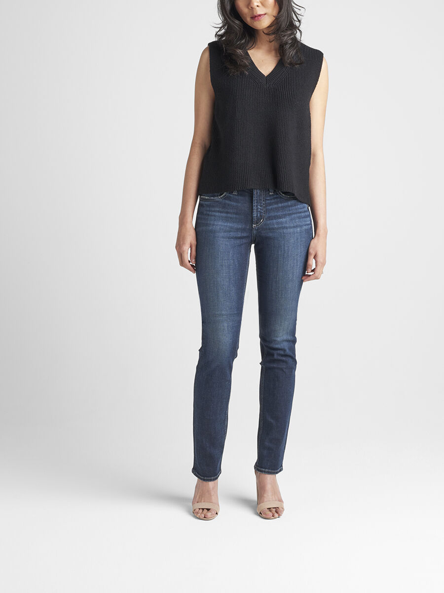 Most Wanted Mid Rise Straight Leg Jeans 