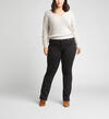 Suki Mid Rise Slim Bootcut Jeans Plus Size, Black, hi-res image number 3