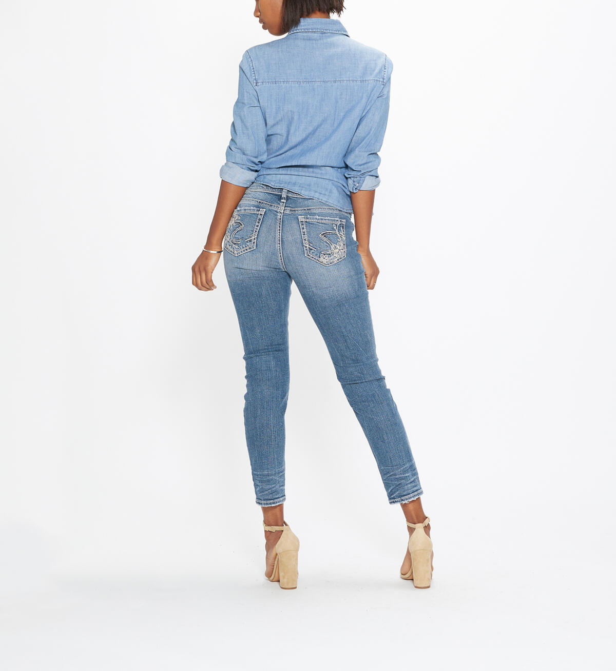 Elyse Ankle Slim Mid Rise Medium Wash, , hi-res image number 1