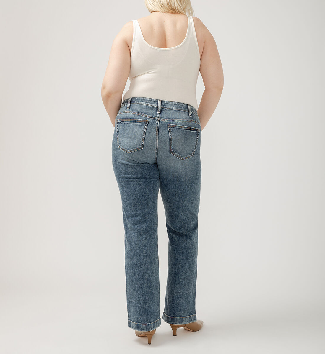 送料無料 日本 Size Plus Jeans Leg Trouser Rise Mid Suki Buy for 78.00 USD ジャケット・アウター