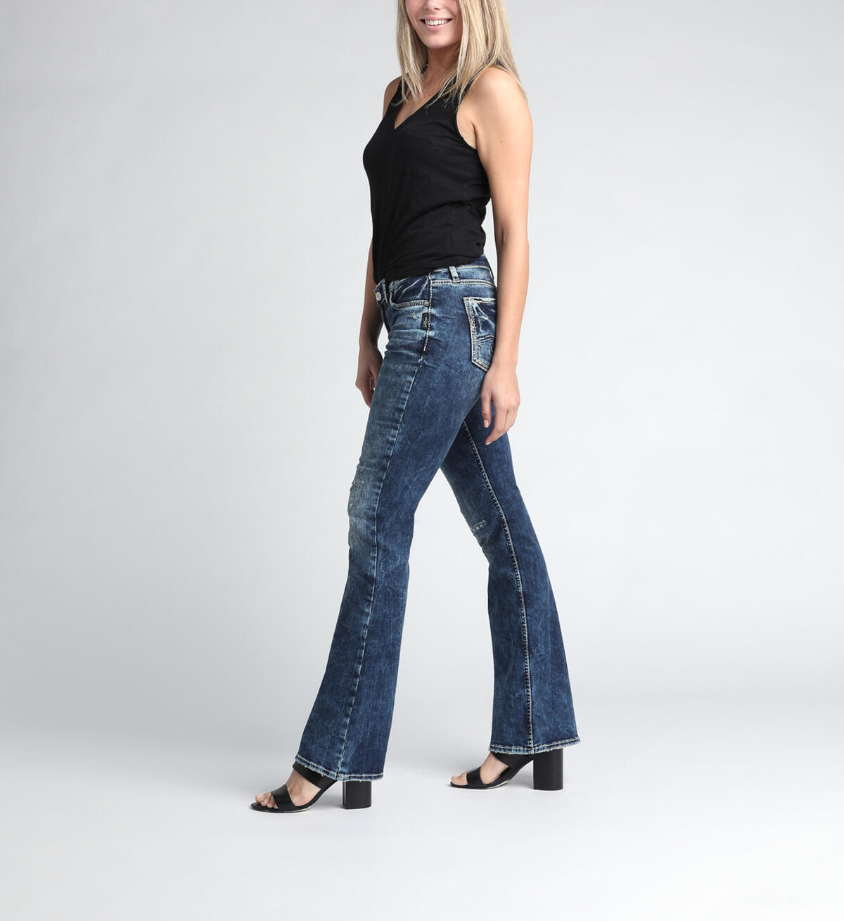 Elyse Mid Rise Bootcut Jeans, , hi-res image number 2