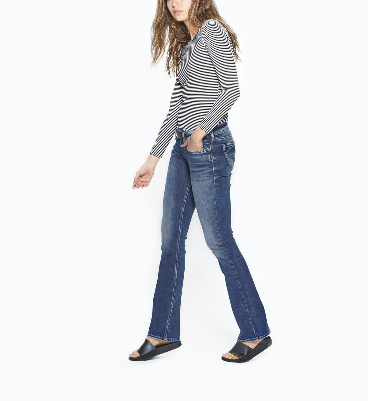 Tuesday Slim Boot Dark Wash, , hi-res image number 3