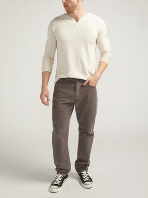 Eddie Classic Athletic Fit Tapered Leg Corduroy Pants