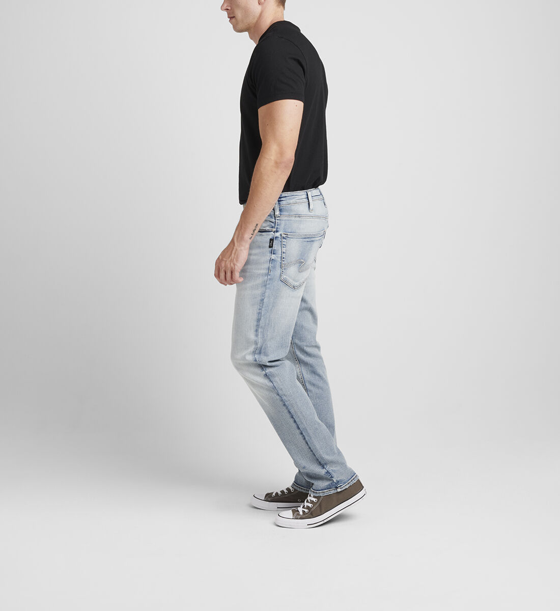 Eddie Relaxed Fit Tapered Leg Jeans Side