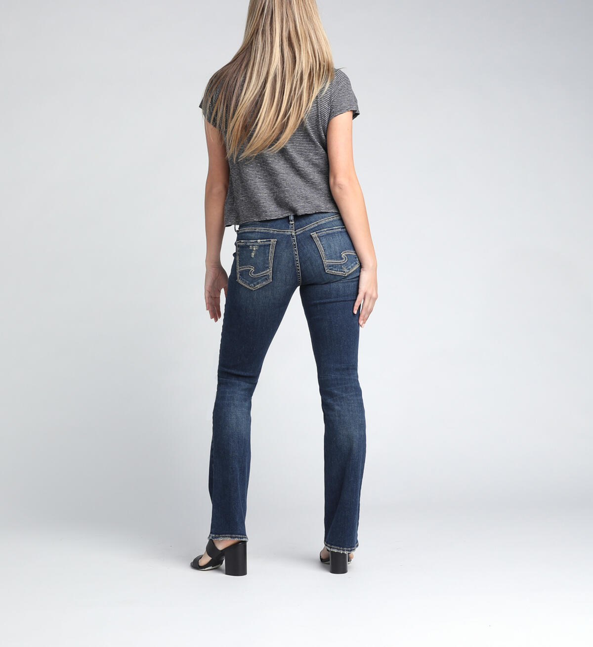 Suki Mid Rise Slim Bootcut Jeans, , hi-res image number 1