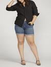 Boyfriend Mid Rise Short Plus Size image number 0