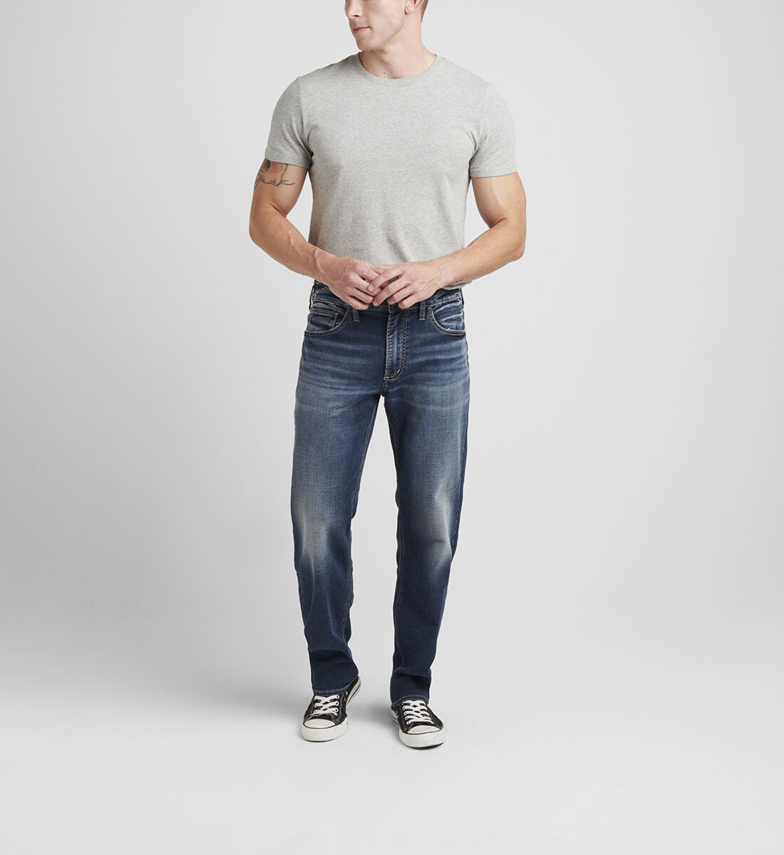 Hunter Athletic Fit Tapered Leg Jeans Front