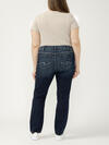 Elyse Mid Rise Straight Leg Luxe Stretich Jeans image number 1