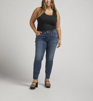 Elyse Mid Rise Skinny Jeans Plus Size