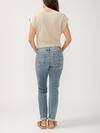 Boyfriend Mid Rise Slim Leg Jeans, , hi-res image number 1