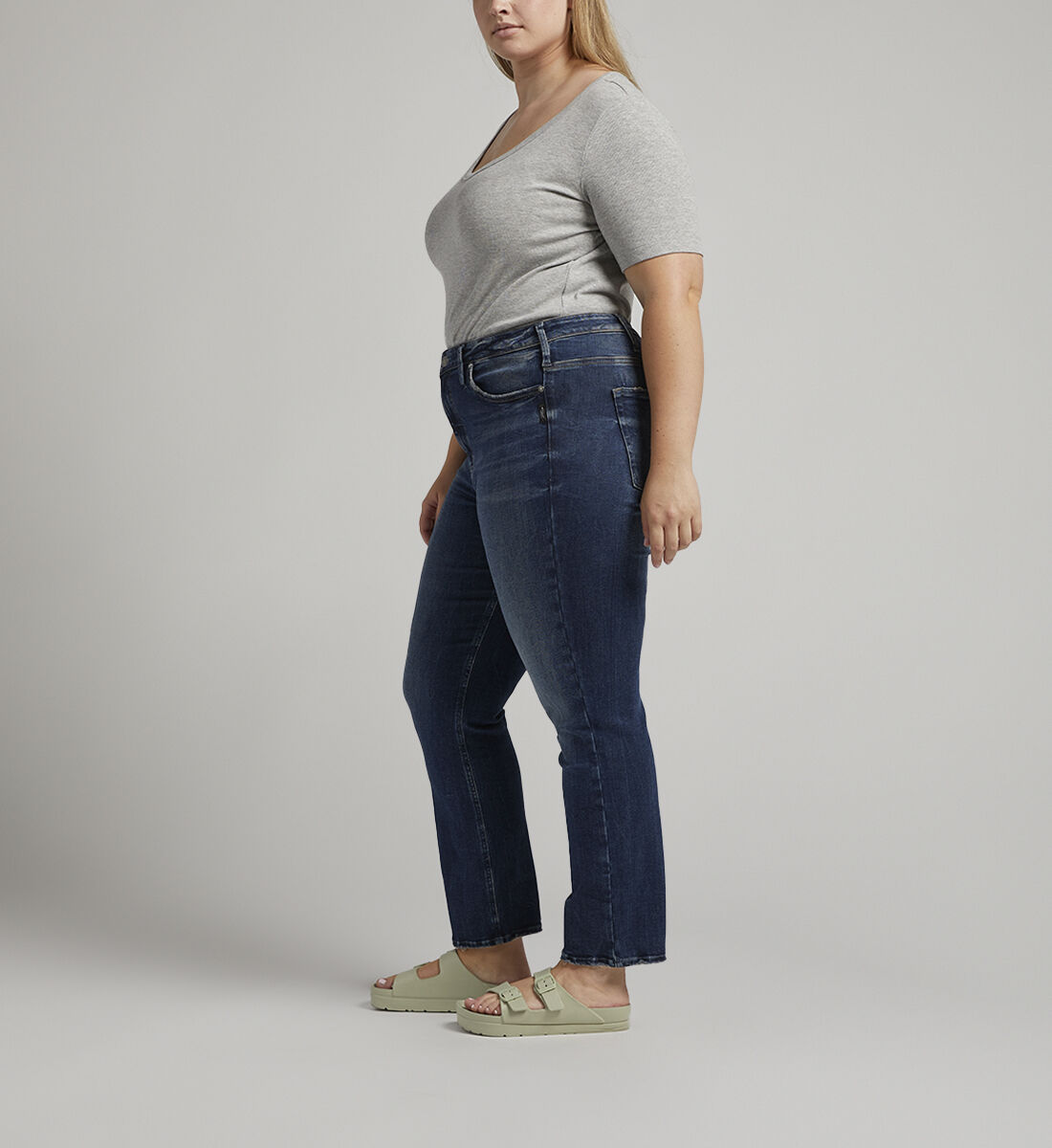 Plus size slim leg jeans clearance