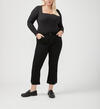 Suki Mid Rise Kick Flare Luxe Stretch Jeans Plus Size, , hi-res image number 0