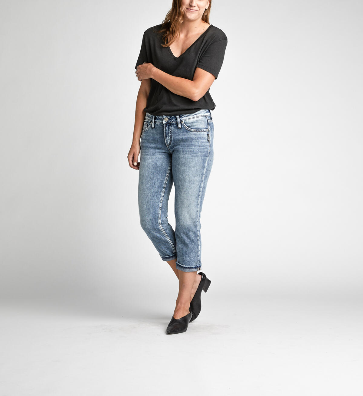 Suki Mid-Rise Curvy Capri, , hi-res image number 4
