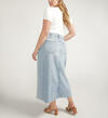 Front-Slit Midi Jean Skirt Plus Size, , hi-res image number 1