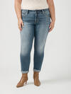 Girlfriend Mid Rise Skinny Luxe Stretch Jeans Plus Size, , hi-res image number 3