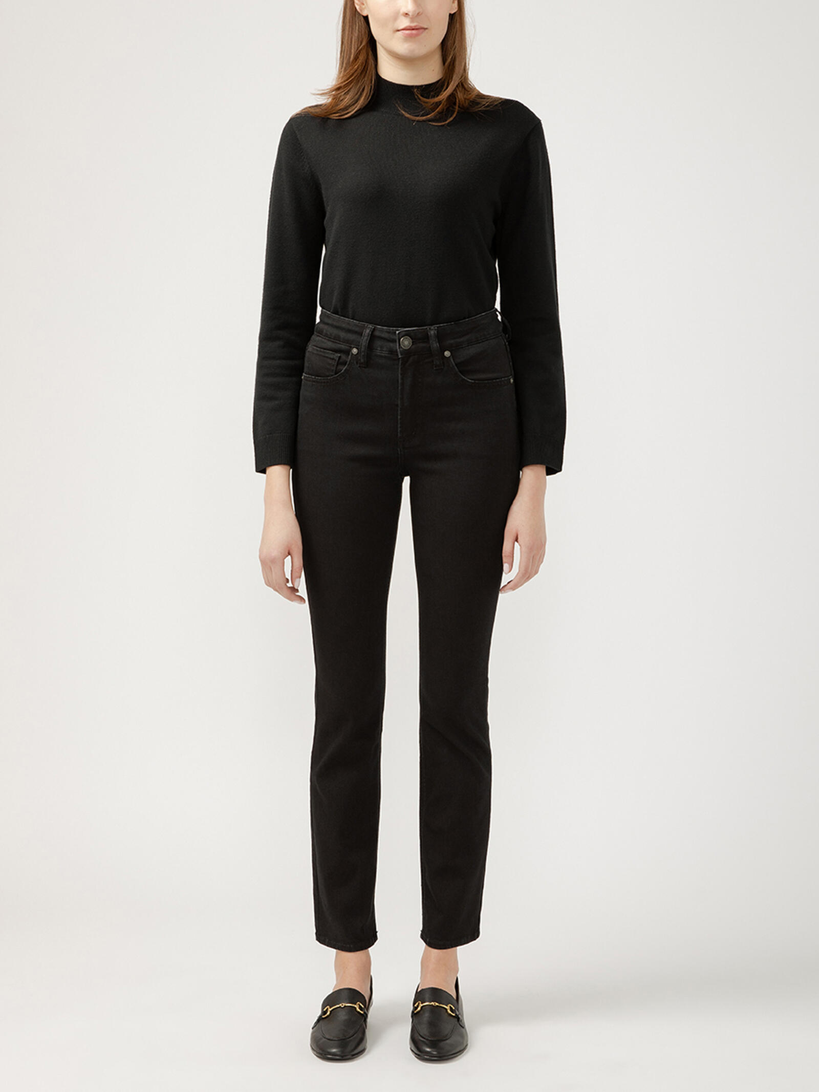 Buy Avery High Rise Straight Leg Luxe Stretch Jeans for USD